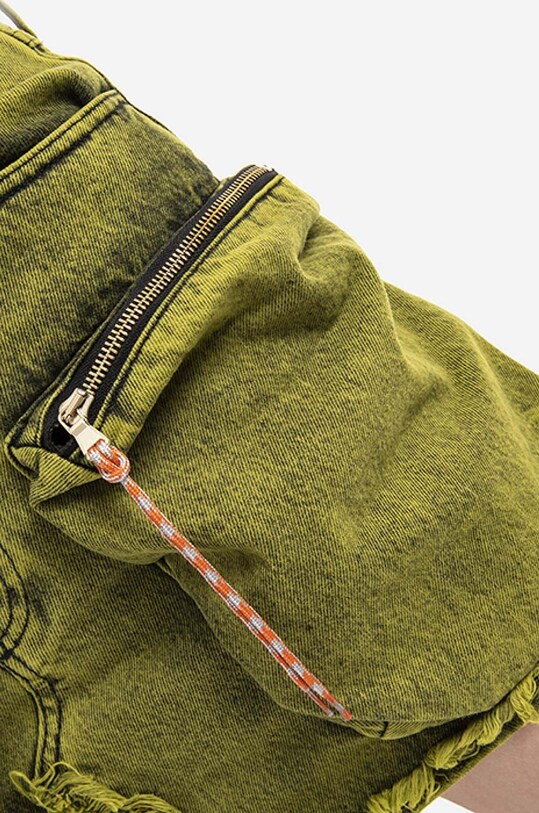 Rifľová sukňa Aries Acid Washed Cargo Skirt AR32304 LIME zelená AR32304