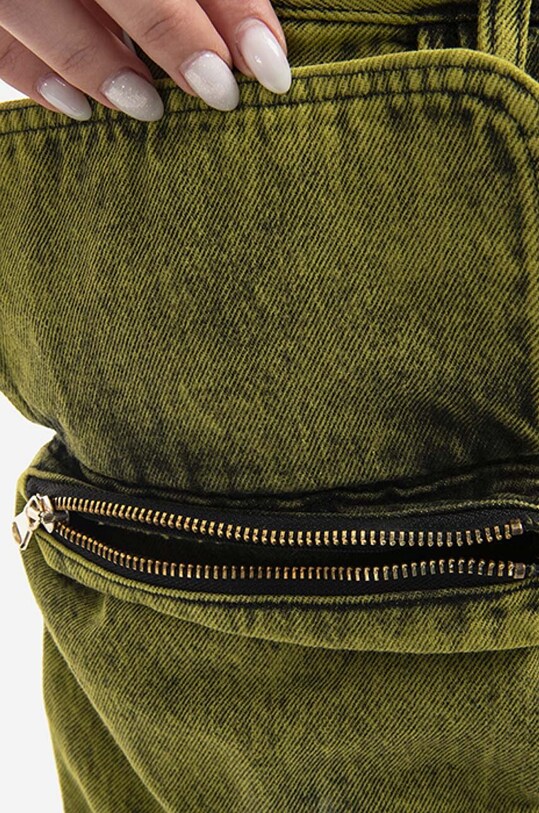 Rifľová sukňa Aries Acid Washed Cargo Skirt AR32304 LIME AR32304 zelená