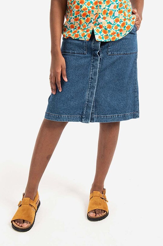 A.P.C. denim skirt Jupe Anita straight blue COETK.F06342
