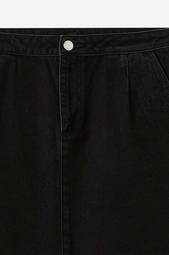A.P.C. fustă din denim din bumbac Jupe Brigitte COFBV.F06362 negru
