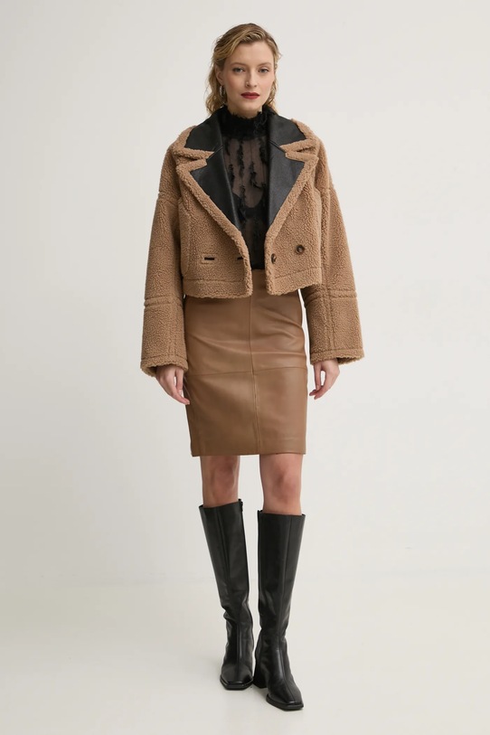 2NDDAY fusta de piele 2000522142 maro AA00