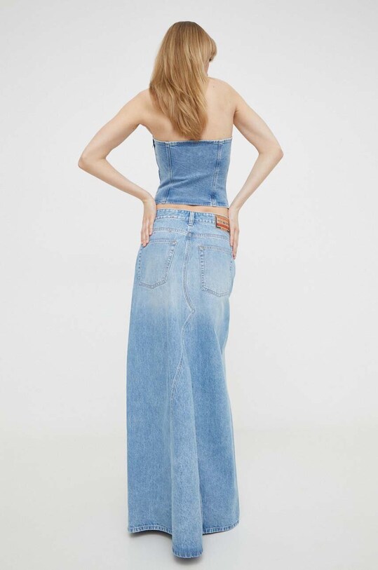 Diesel fustă din denim uni albastru A10716.09I29