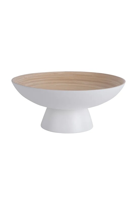 Okrasna skleda Present Time Fruit Bowl Puro bela PT4142WH