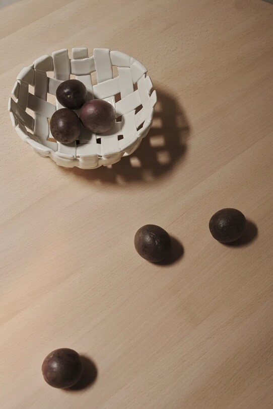 Kuchnia i bar ferm LIVING misa ozdobna Plait 1104269916 biały