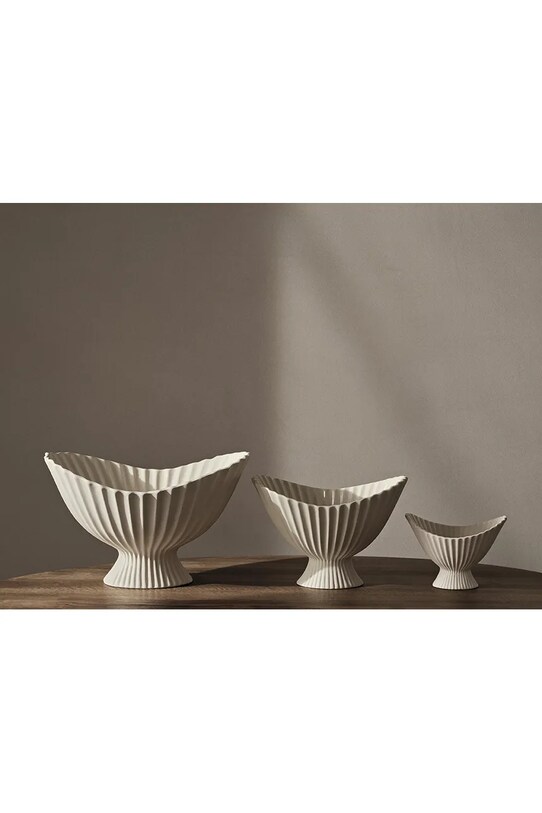 ferm LIVING bol decorativ Fountain 1104269014 alb