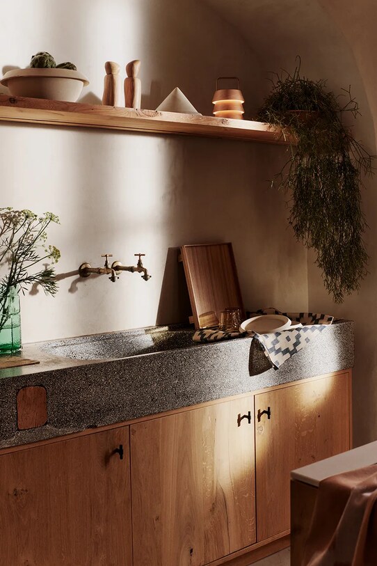 Kuchyňa a bar Kryt na tanier ferm LIVING Erena Cloche x Utzon 1104270805 béžová