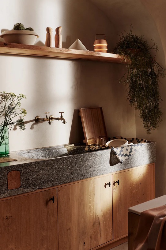 Bucătărie și bar ferm LIVING capac pentru platouri Erena Cloche x Utzon 1104270805 bej