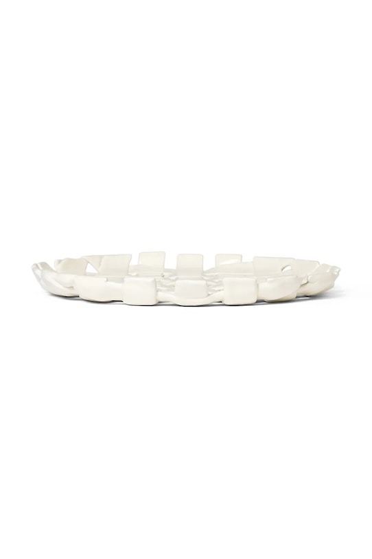 ferm LIVING talerz dekoracyjny Plait Platter biały 1104269920