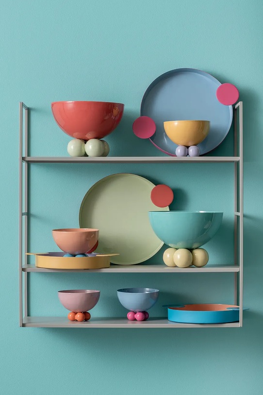 Кухня та бар Декоративна чаша Present Time Double Funky M PT4251OR помаранчевий