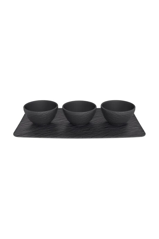 Villeroy & Boch taca do serwowania z miseczkami czarny 10.4239.9023