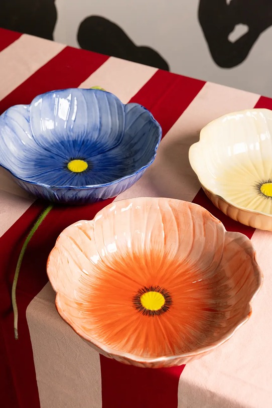 Kuchnia i bar Byon misa do serwowania Poppy 30 cm L 5283909306 pomarańczowy