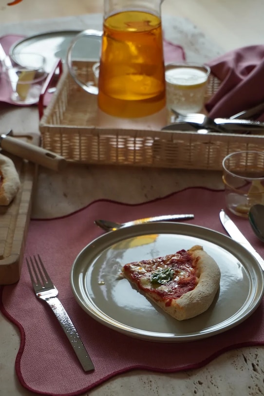 Hübsch taca dekoracyjna Splint 42 x 27 x 10 cm czerwony 991913