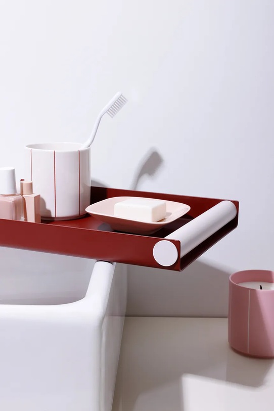 Kuchnia i bar Design Letters taca do serwowania Ray M/30 x 25,5 x 3,2 cm 10101703BURPASBEI bordowy