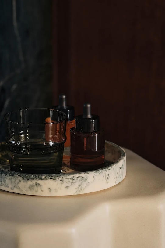 Kuchnia i bar ferm LIVING taca dekoracyjna Mist 20 cm 1104271862 turkusowy