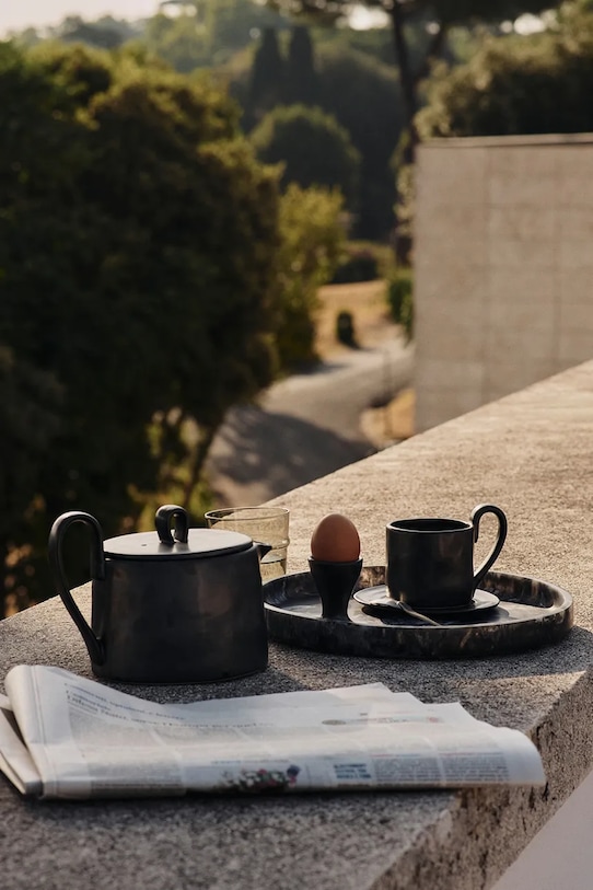 Kuchnia i bar ferm LIVING taca dekoracyjna Mist 30 cm 1104271866 czarny