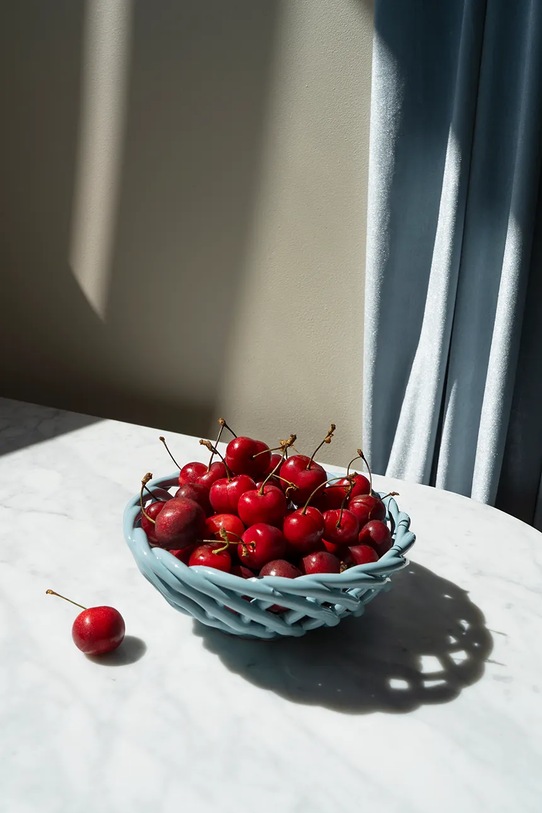 Kuchnia i bar Octaevo kosz na owoce Sicilia 26 x 25 x 10,5 cm OSICLB.21 niebieski