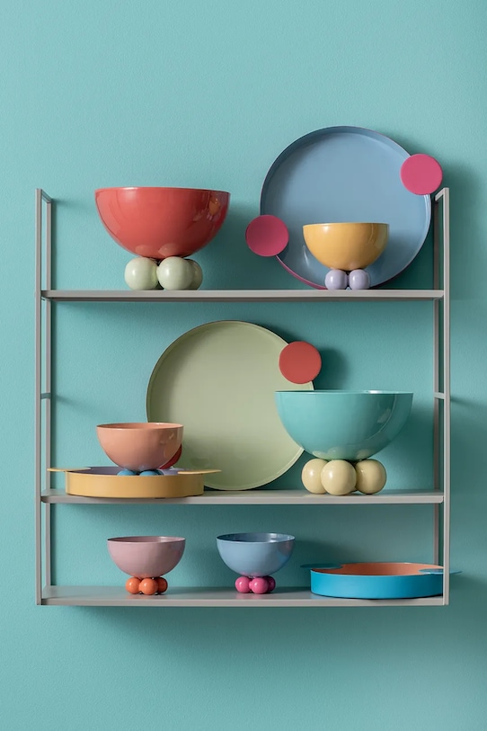 Kuchnia i bar Present Time misa ozdobna Double Funky S/9,5 x 11,5 cm PT4250LP różowy