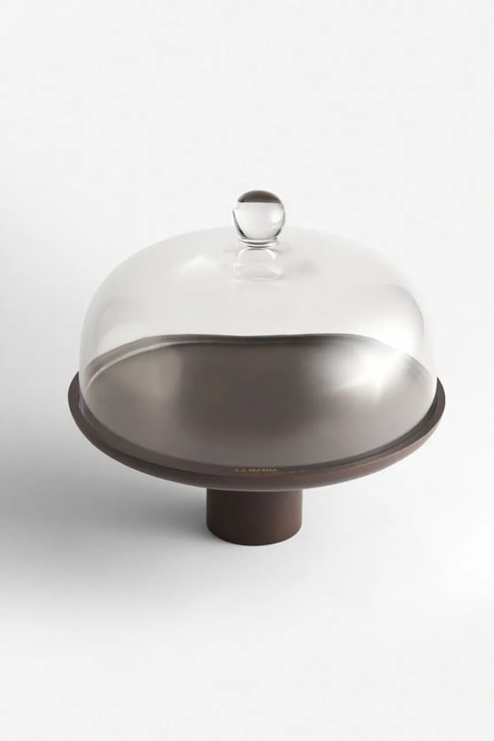 Kuchnia i bar La Mania patera z kloszem Male II 27 x 27,5 cm 5905549447116 brązowy