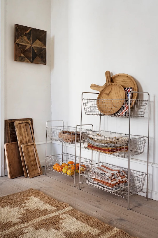 Madam Stoltz taca dekoracyjna 34 x 34 x 5 cm brązowy MBN08