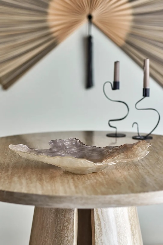 Bloomingville misa ozdobna Aiku 38 x 7 x 29 cm 82068716 beżowy