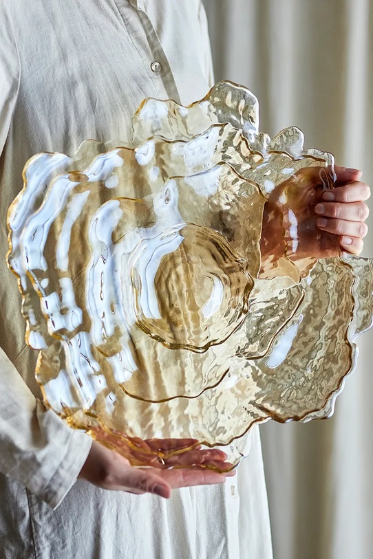 Bloomingville misa ozdobna Asimi 38,5 x 8,5 cm beżowy 82068717