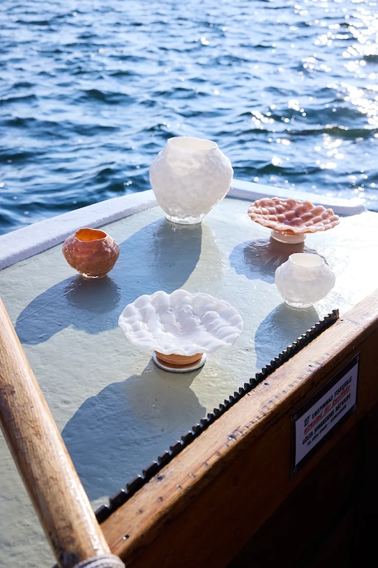 Kuchnia i bar Byon misa do serwowania ze szkła barwionego 20 x 6 cm 5280608602 multicolor