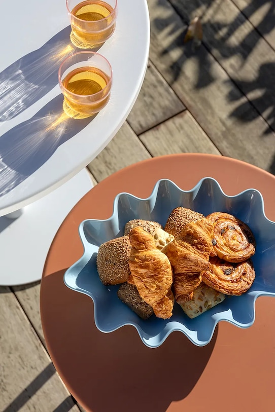 Kuchnia i bar &k Amsterdam Misa na owoce z kamionki 42,5 x 32 x 8 cm 2838.06 niebieski