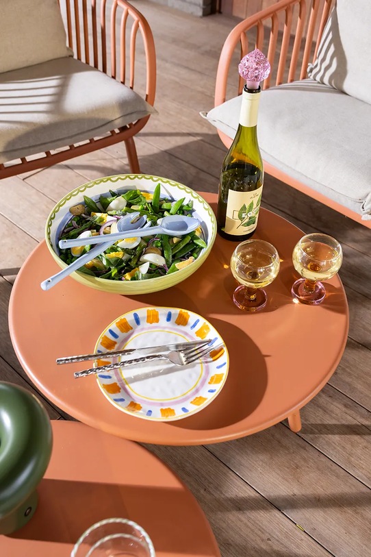 &K Amsterdam misa do sałatek z porcelany 6,5 cm multicolor 2829.07