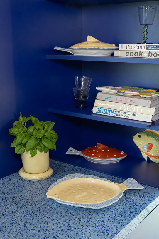 Kuchnia i bar &k amsterdam półmisek do serwowania z kamionki 37 x 29,5 x 3 cm 2846.01 multicolor