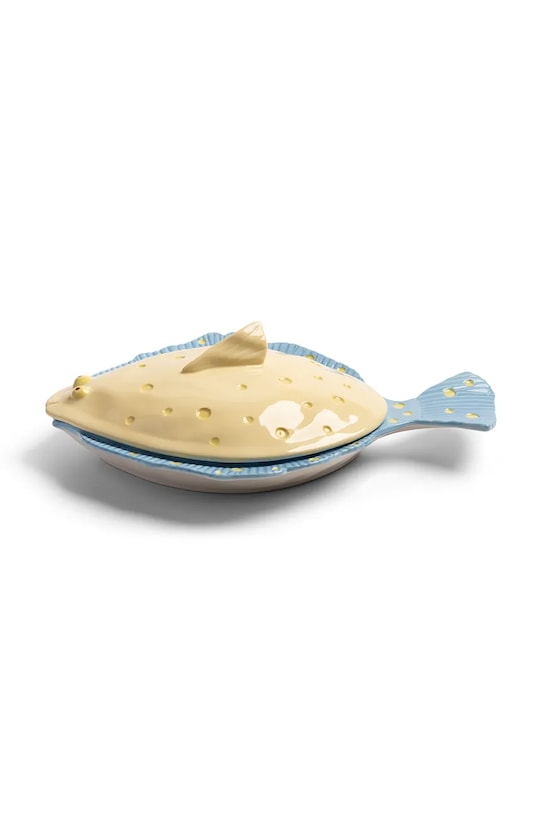 &k amsterdam półmisek do serwowania z kamionki 29,5 x 21 x 9 cm multicolor 2846.02