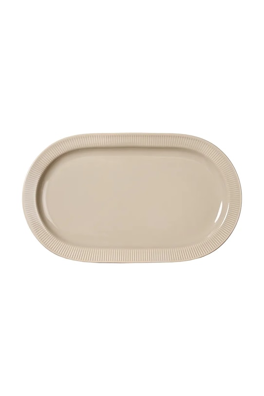 Sagaform talerz do serwowania z porcelany szkliwionej 34 x 20 x 2,5 cm beżowy 5018725