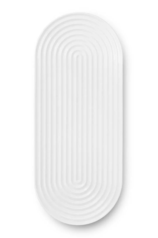 Kuchnia i bar Lyngby półmisek do serwowania z porcelany 32 x 14,5 cm 201469 biały