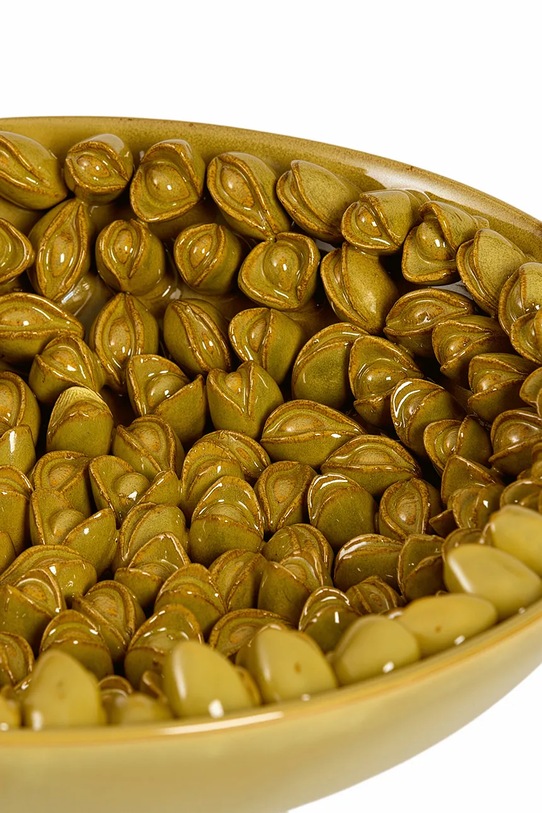 Kuchnia i bar Light & Living misa na owoce z ceramiki szkliwionej 43 x 12 cm 6361369 żółty