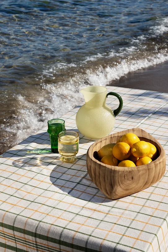 Kuchnia i bar Madam Stoltz misa na owoce drewniana 42 x 26 x 9 cm HYGY.240309C brązowy