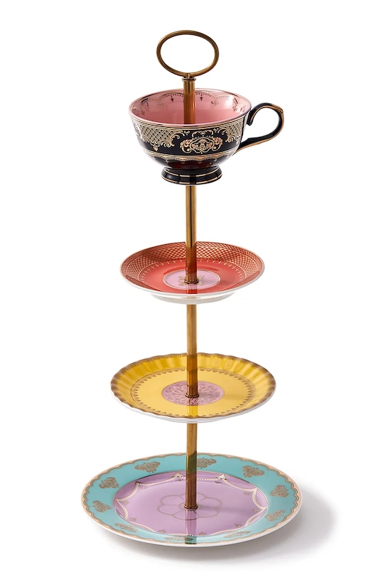 Pols Potten etażerka z porcelany 19,3 x 44 cm 230.400.623 multicolor AA00