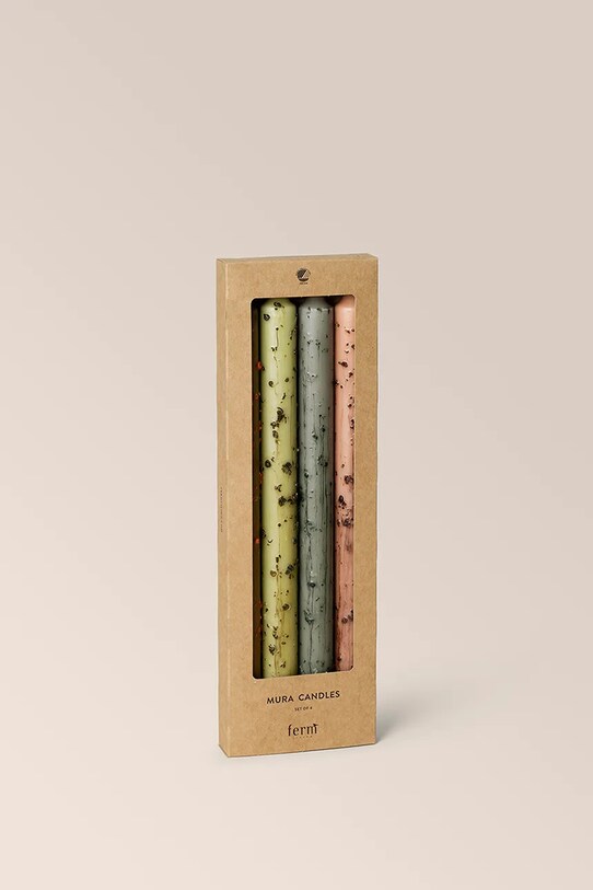 ferm LIVING zestaw świec 4-pack 1104266254 multicolor AA00