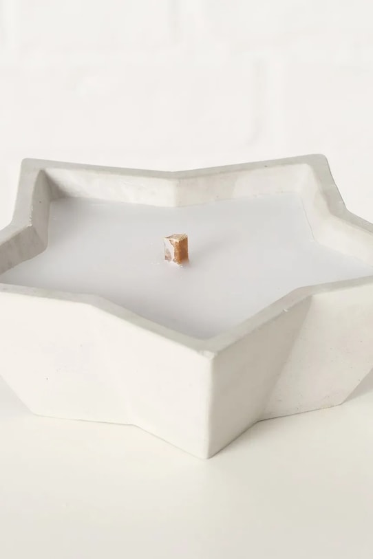 Boltze świeca dekoracyjna Bonko 5,5 x 22cm 2069461 biały AA00