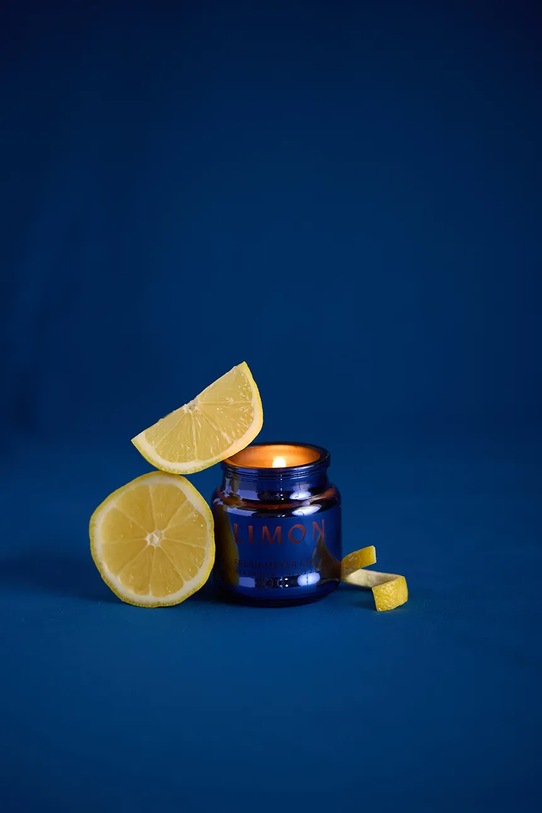 Paddywax świeca zapachowa sojowa Chroma, Meyer Lemon 71 g CHR0202EU granatowy AA00