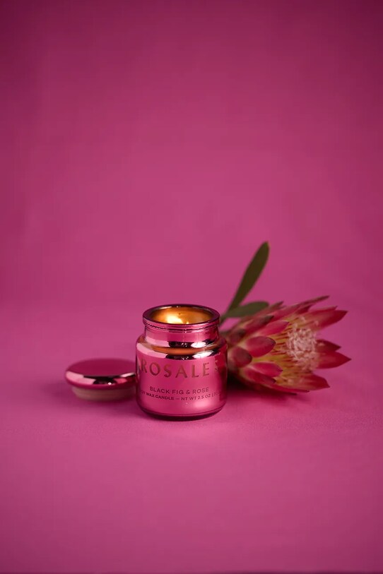 Home SPA Paddywax lumânare parfumată de soia Saffron Rose 71 g CHR0204EU roz