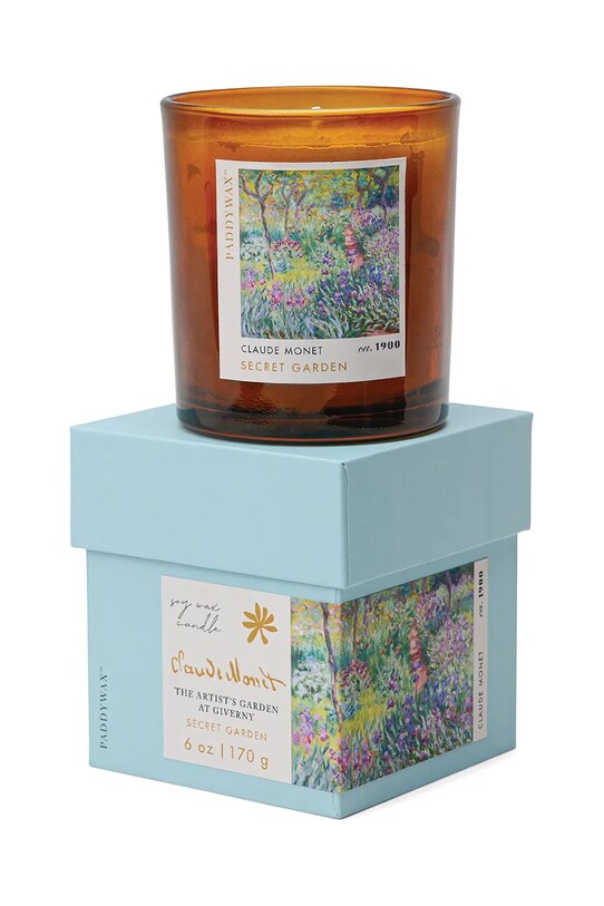 Vonná sójová sviečka Paddywax Impressionist, Monet ' The Artist Garden of Giverny' 170 g IMP0603EU hnedá AA00