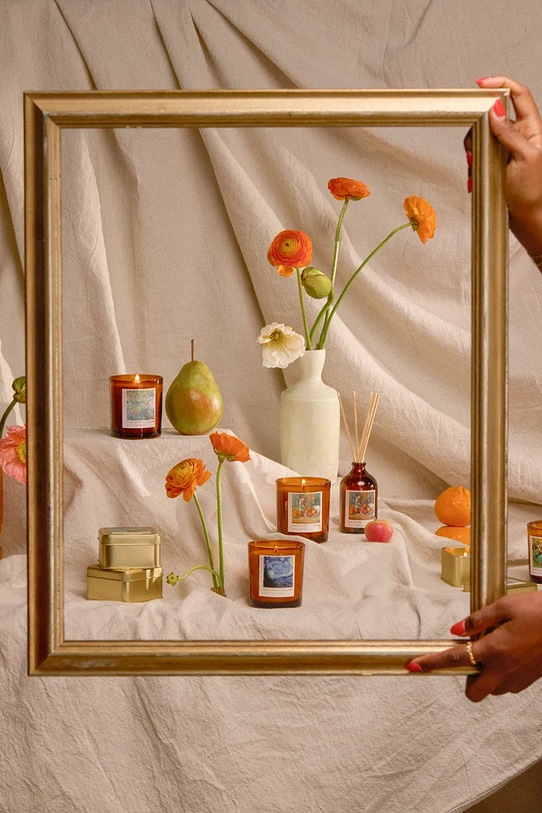 Paddywax lumânare parfumată de soia Impressionist, Cezanne 'Still Life with Milk Jug & Fruit' 170 g maro IMP0604EU