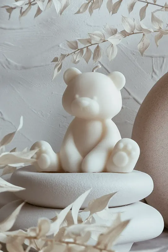 Temida lumânare decorativă Teddy 145 g 5908451651152 bej AA00