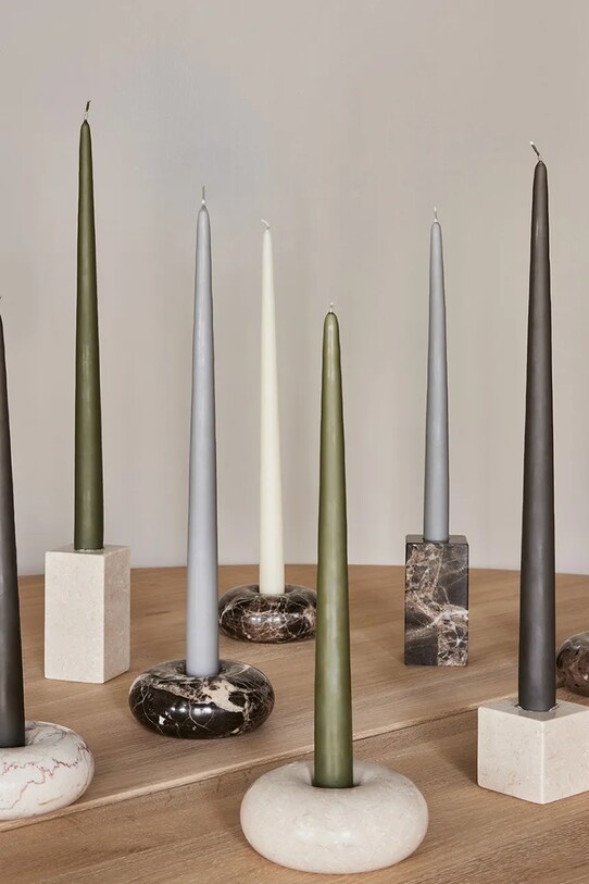 Ozdobná sviečka OYOY Fukai Candles M 2-pak L301378 béžová AA00