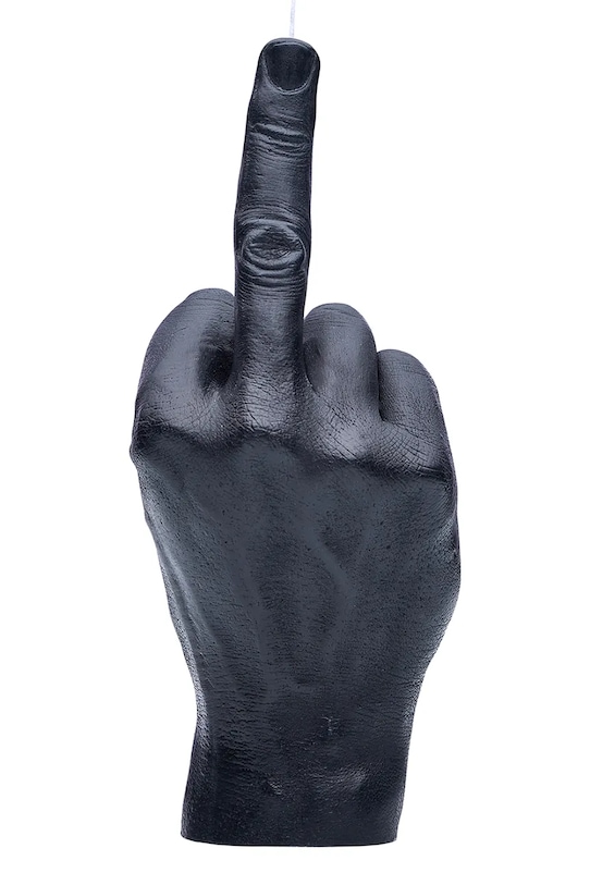 CandleHand lumânare decorativă F*ck you 380 g fck.black negru AA00