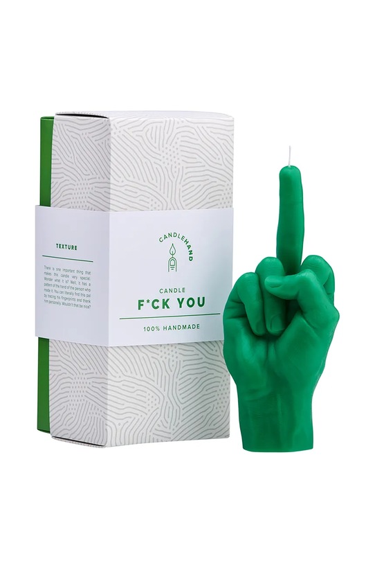 Home SPA CandleHand świeca dekoracyjna F*ck you 380 g fck.green zielony