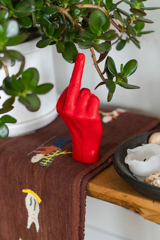 CandleHand świeca dekoracyjna F*ck you 380 g fck.red czerwony