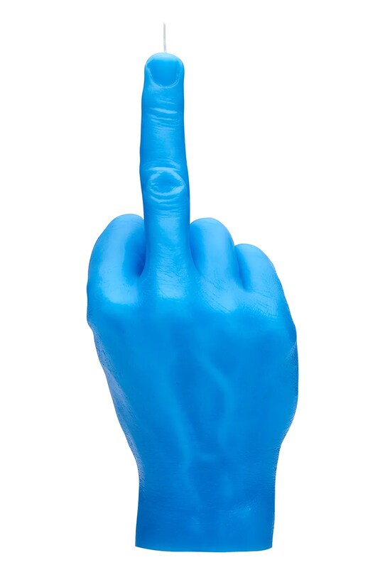 CandleHand świeca dekoracyjna F*ck you 380 g fck.blue niebieski AA00