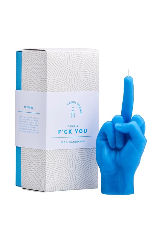 Home SPA CandleHand świeca dekoracyjna F*ck you 380 g fck.blue niebieski