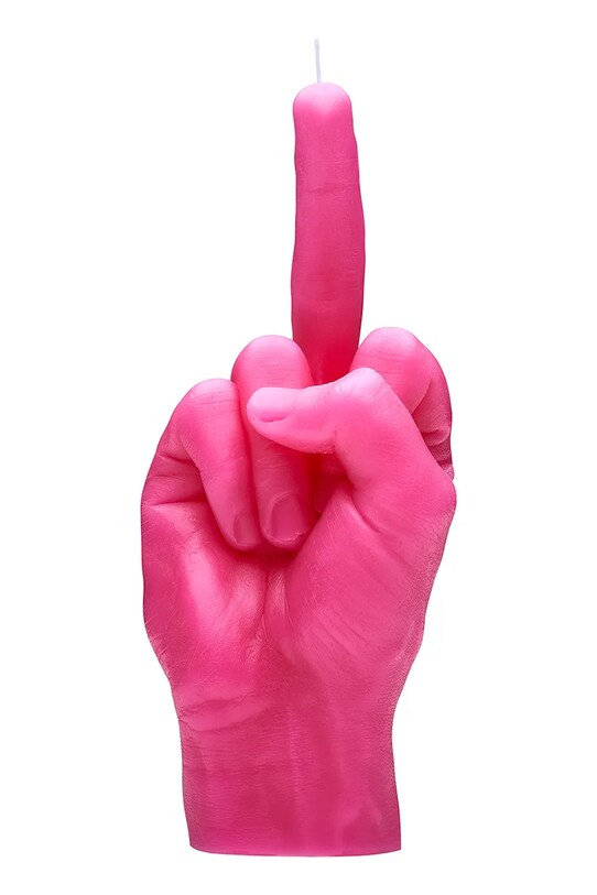 CandleHand świeca dekoracyjna F*ck you 380 g różowy fck.pink