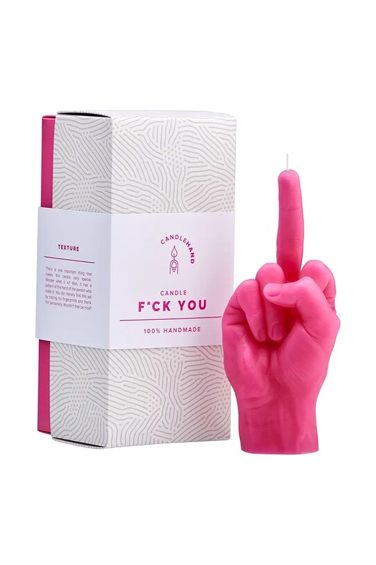 Home SPA CandleHand świeca dekoracyjna F*ck you 380 g fck.pink różowy